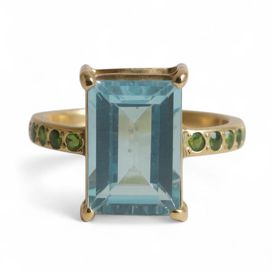 ANILLO TOACIO Y TSAVORITA