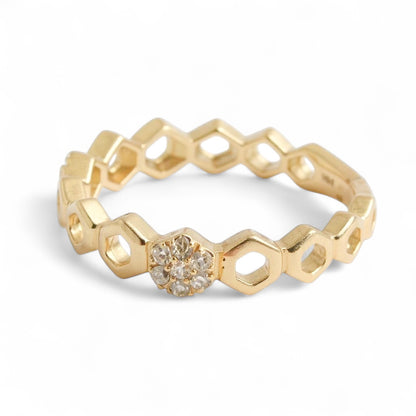 ANILLO ROMBO DIAMANTES