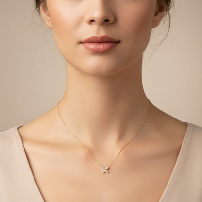 COLLAR MARIPOSA DIAMANTES