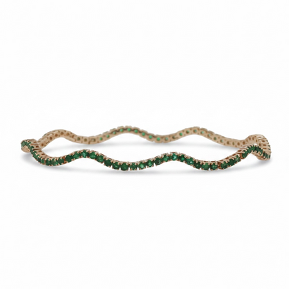 PULSERA WAVY ESMERALDA