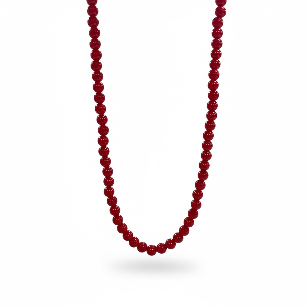 COLLAR CORAL ROJO