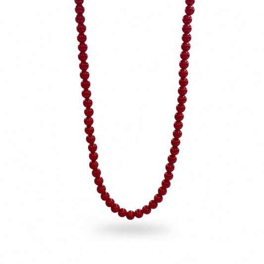 COLLAR CORAL ROJO