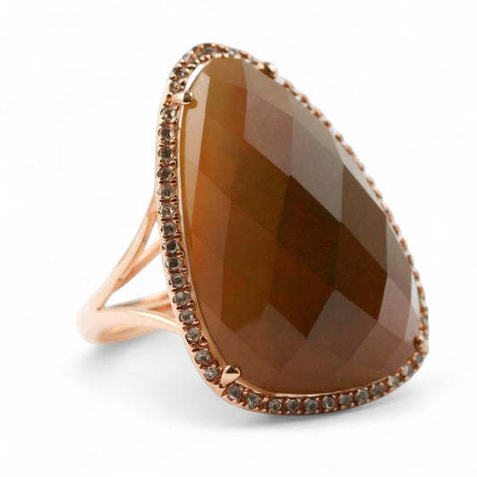 ANILLO GOTA LABRADORITA