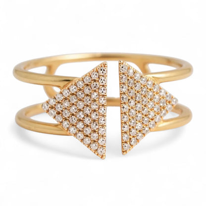 ANILLO FLECHAS DIAMANTES