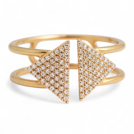 ANILLO FLECHAS DIAMANTES