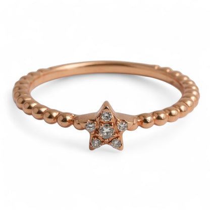 ANILLO ESTRELLA DIAMANTES