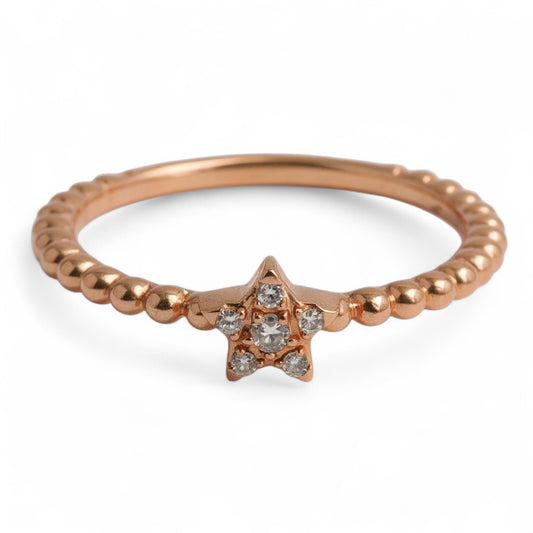 ANILLO ESTRELLA DIAMANTES