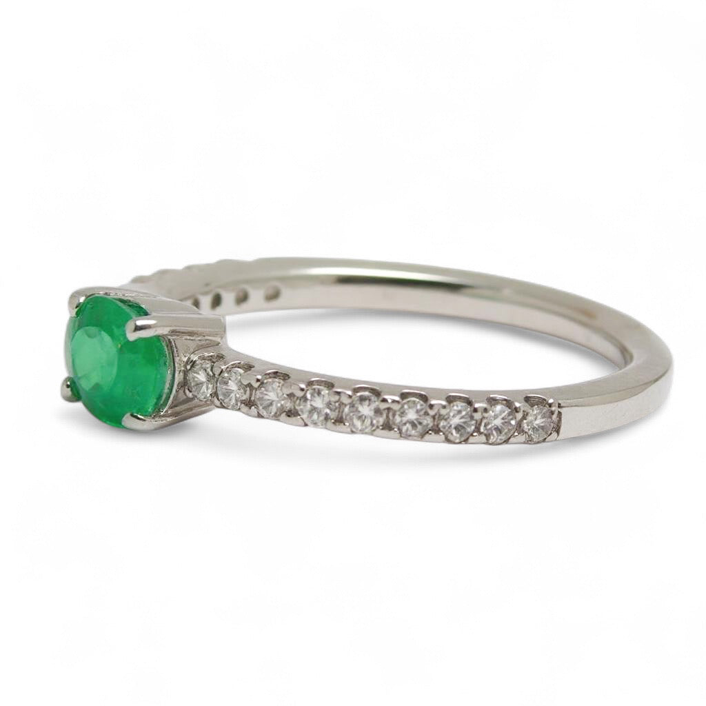 ANILLO ESMERALDA OVAL