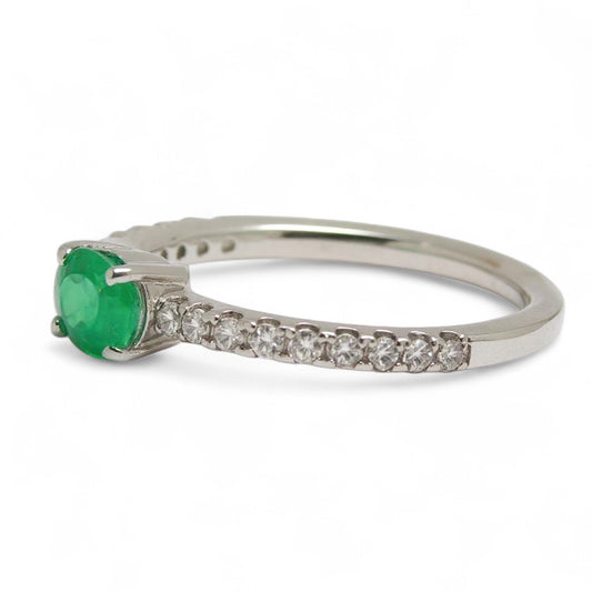ANILLO ESMERALDA OVAL