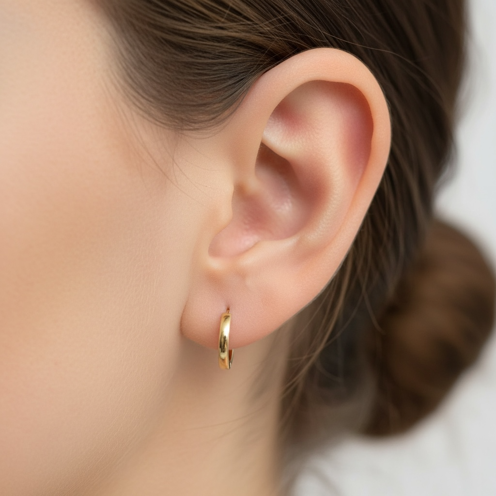 HUGGIES ORO AMARILLO Y BLANCO