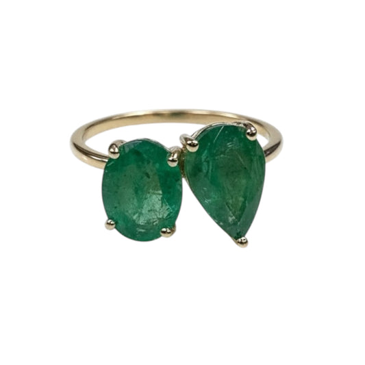ANILLO ESMERALDA TU Y YO