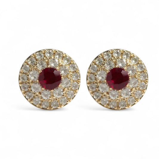 ARETES REDONDOS RUBI