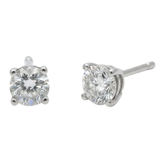 BROQUELES ORO BLANCO 0.25 CT
