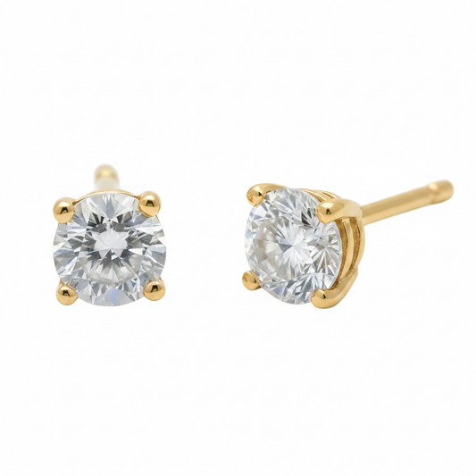 BROQUELES ORO AMARILLO 0.25 CT