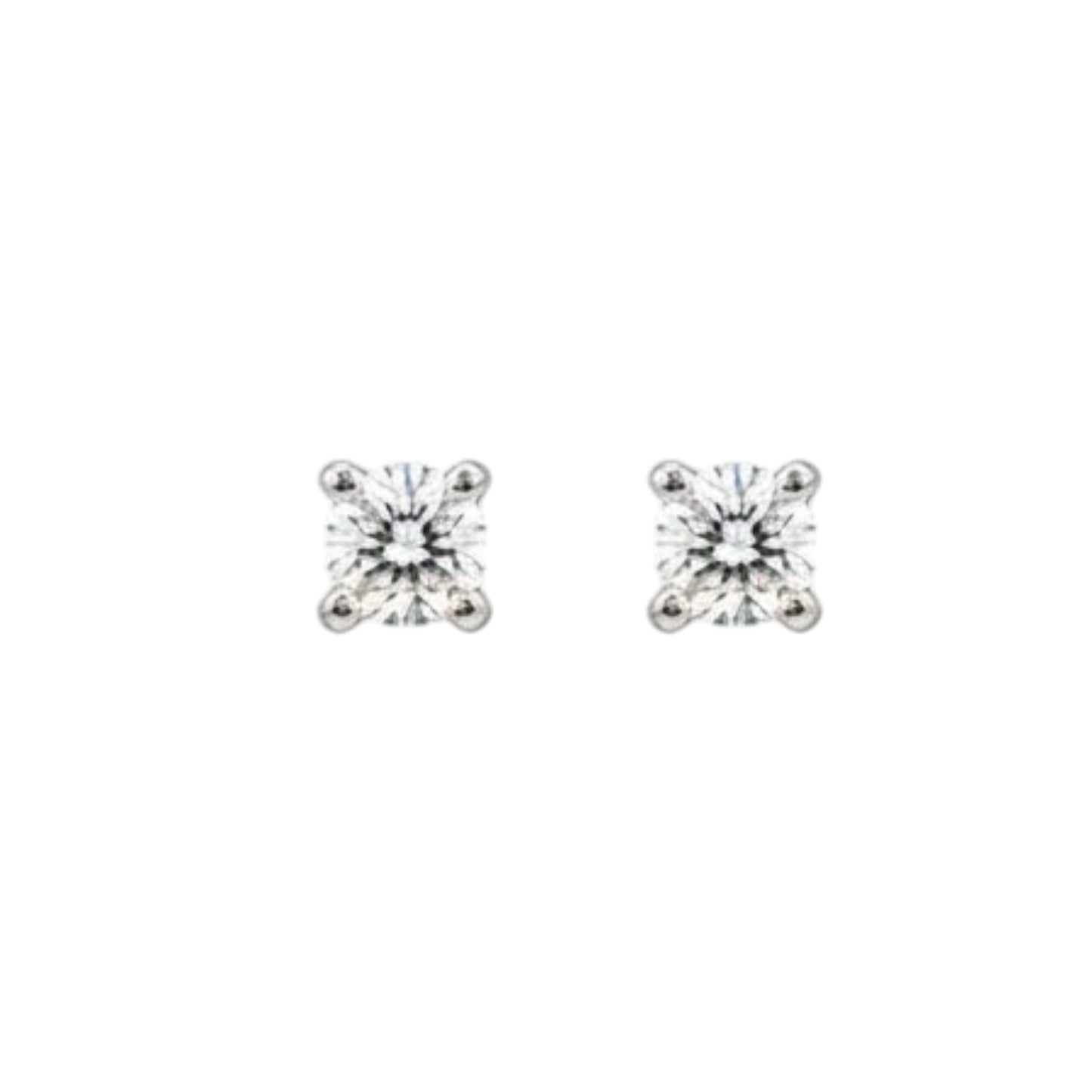 BROQUELES ORO BLANCO 0.20 CT