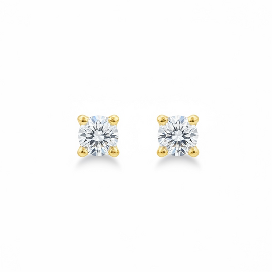 BROQUELES ORO AMARILLO 0.15 CT