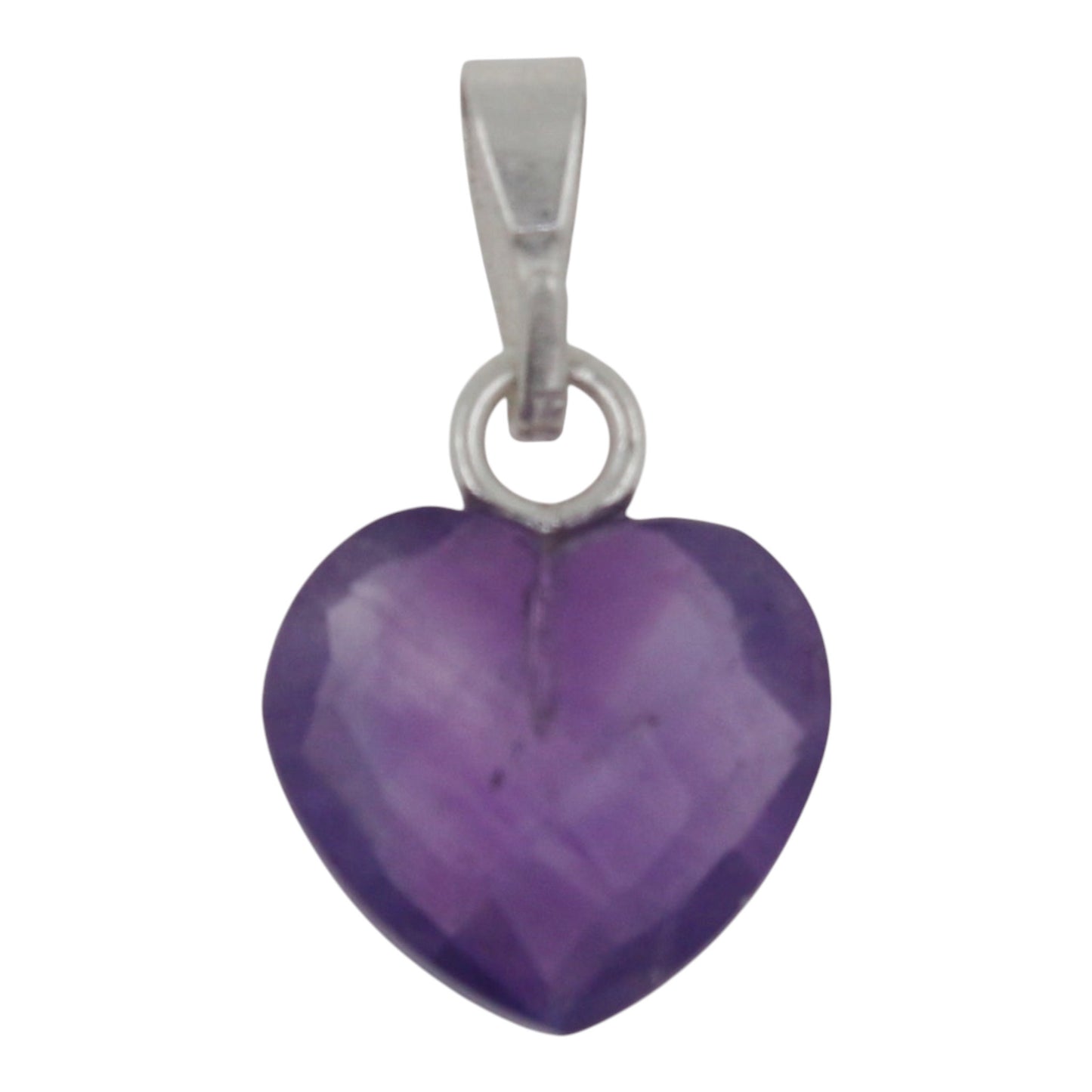 DIJE CORAZON AMATISTA