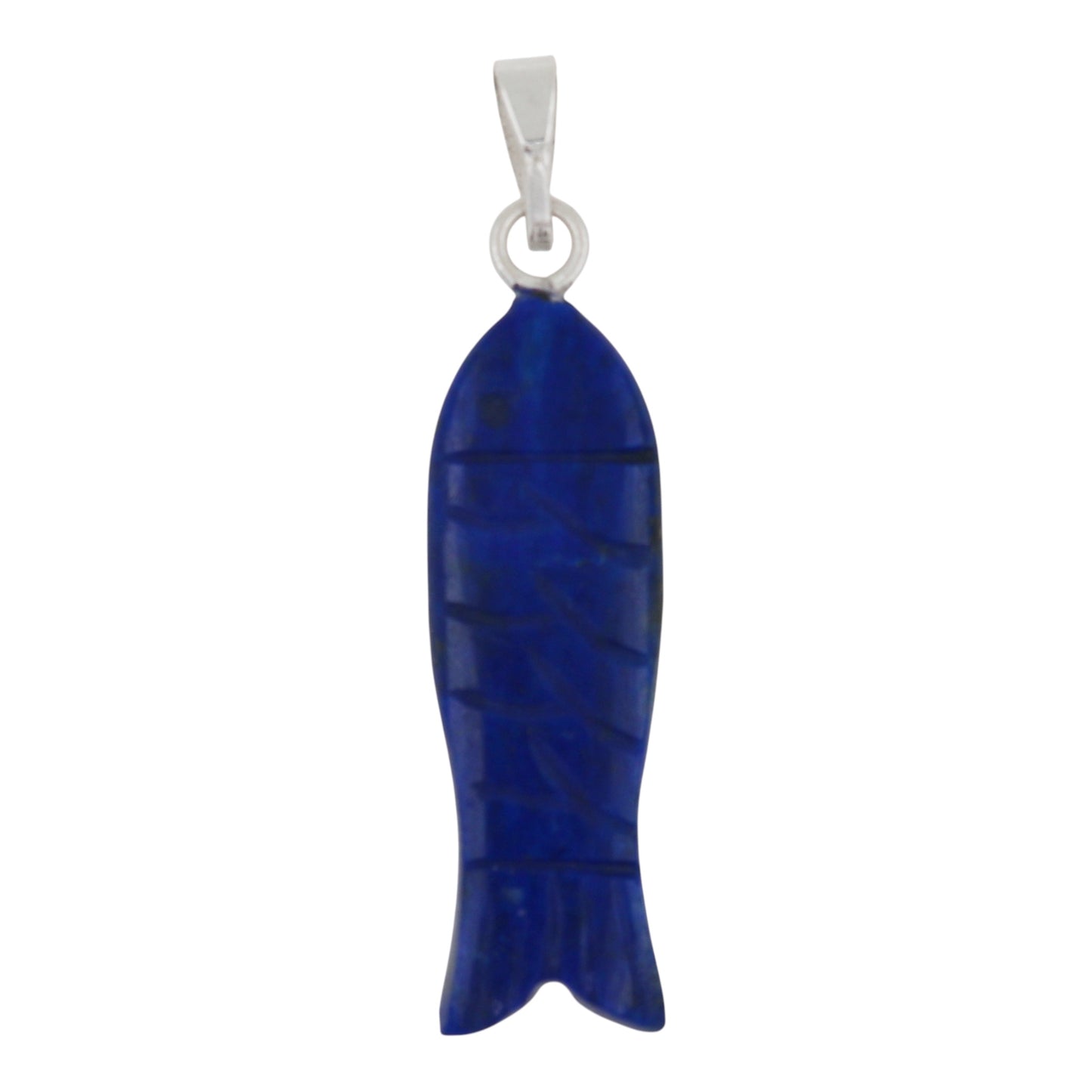 DIJE EN PLATA PEZ LAPISLAZULI