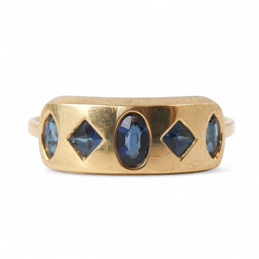 ANILLO MODERNO ZAFIRO