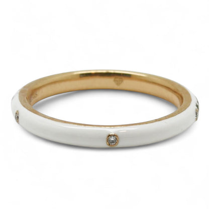 ANILLO ESMALTE BLANCO