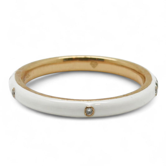 ANILLO ESMALTE BLANCO