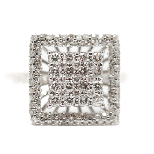 ANILLO CUADRADO DIAMANTES