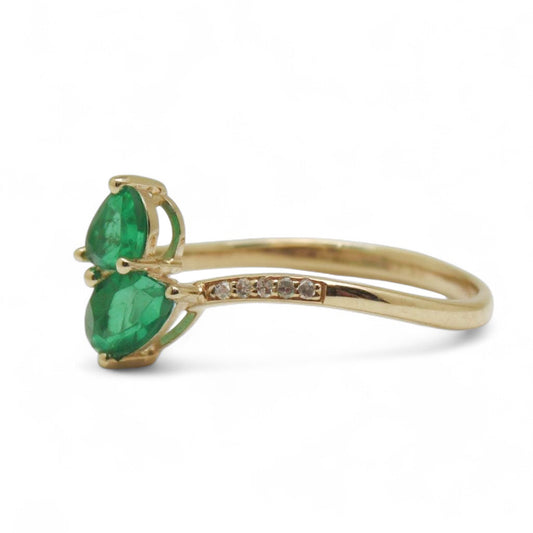 ANILLO ABIERTO ESMERALDA