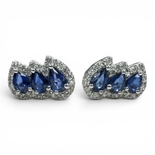 ARETES GOTA ZAFIRO