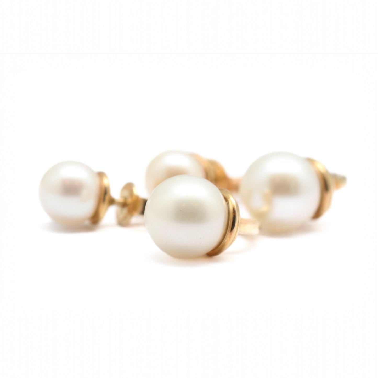 ARETES PERLA DOBLES