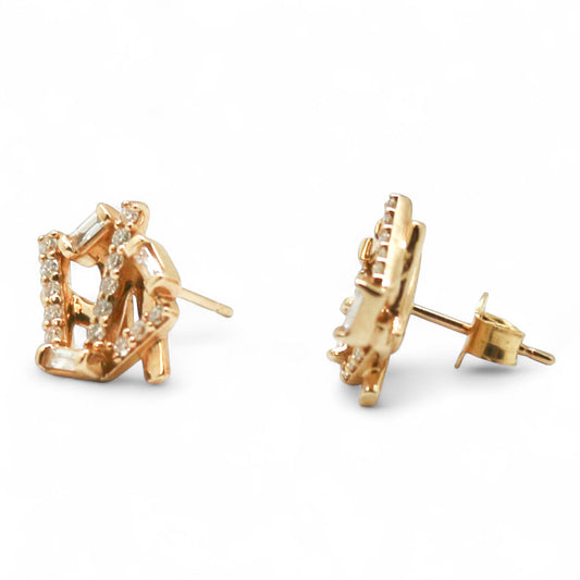 ARETES MODERNOS DIAMANTES