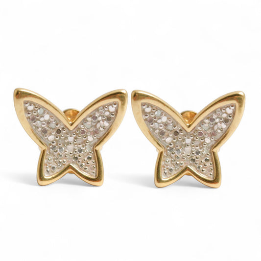 ARETES MARIPOSA BISEL