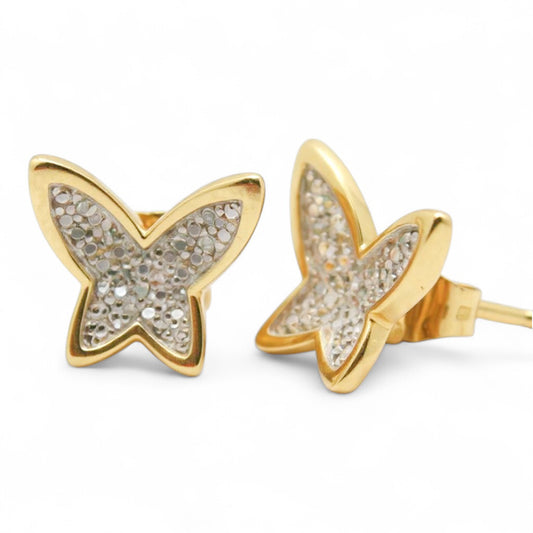ARETES MARIPOSA BISEL