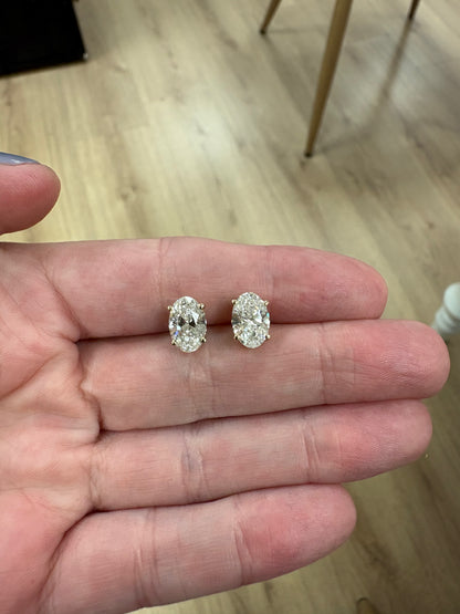BROQUELES OVALES 3.00 CT LAB GROWN ) (copia)