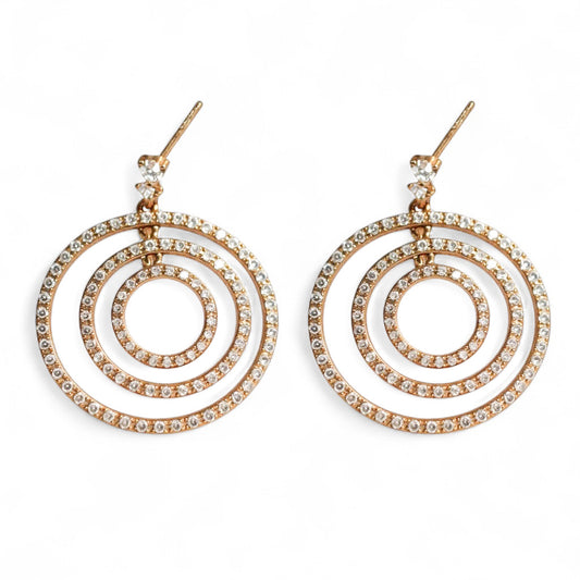 ARETES LARGOS CIRCULOS Y DIAMANTES