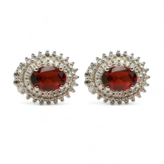 ARETES FLOR GRANATE