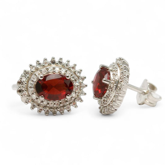 ARETES FLOR GRANATE