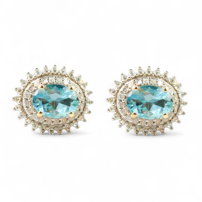 ARETES FLOR TOPACIO