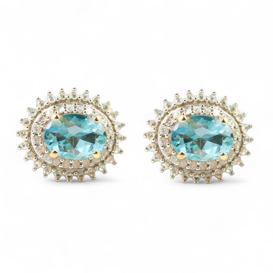 ARETES FLOR TOPACIO
