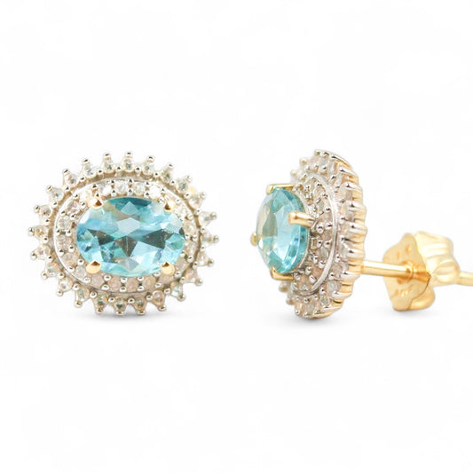 ARETES FLOR TOPACIO