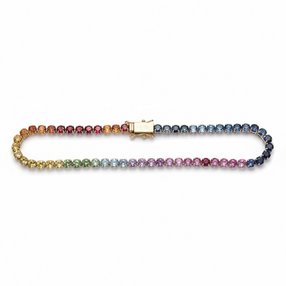 PULSERA RAINBOW ZAFIRO COLOR