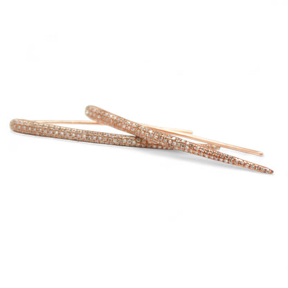 ARETES LARGOS DIAMANTES
