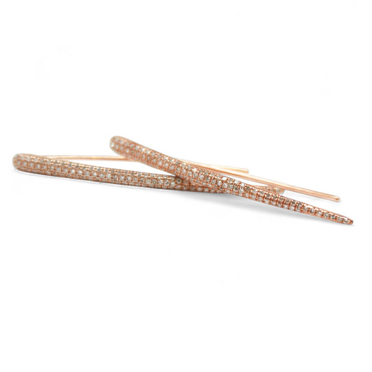 ARETES LARGOS DIAMANTES