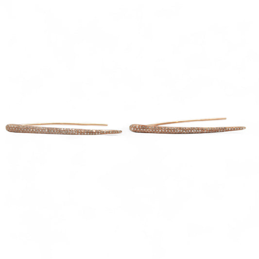 ARETES LARGOS DIAMANTES