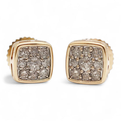 ARETES CUADRADOS DIAMANTES