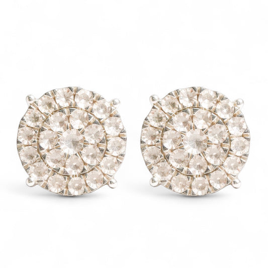 ARETES CIRCULO DIAMANTE