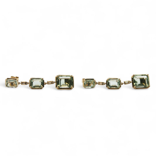 ARETES AMATISTA VERDE