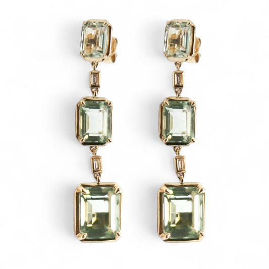 ARETES AMATISTA VERDE