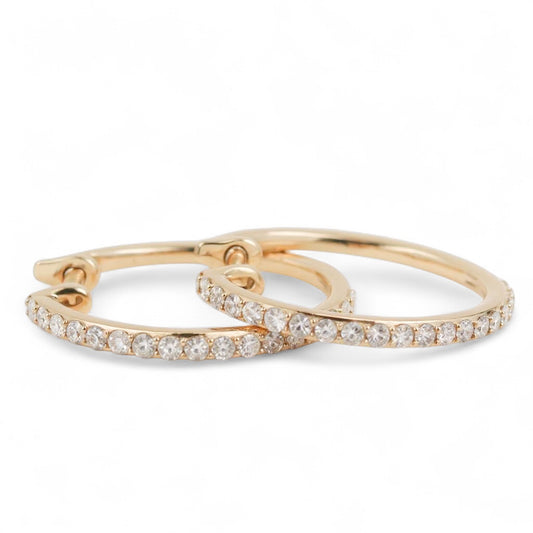 ARRACADAS ORO AMARILLO DIAMANTES