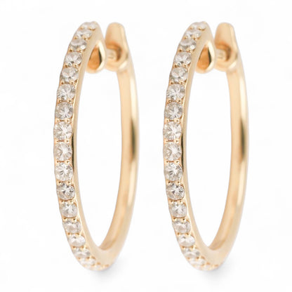 ARRACADAS ORO AMARILLO DIAMANTES