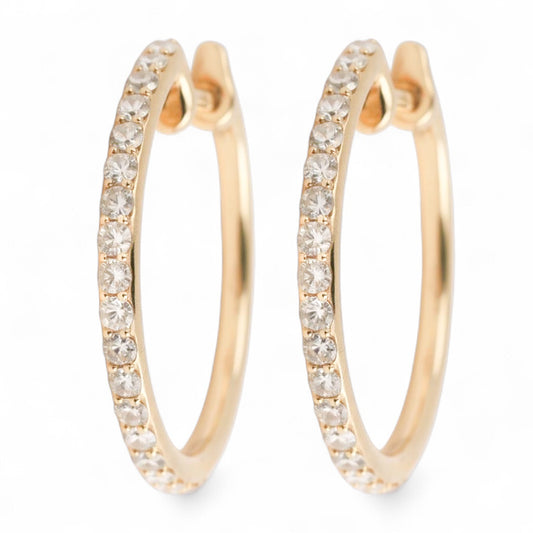 ARRACADAS ORO AMARILLO DIAMANTES